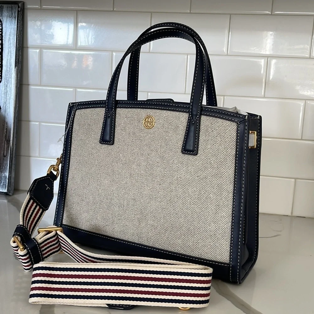 Tory Burch Small Walker Canvas Satchel